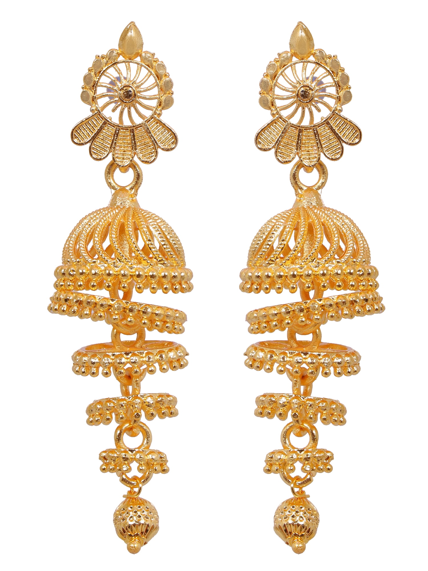 Keklle Yean Gold Wedding Crown Bridal Tiaras with Earrings India | Ubuy